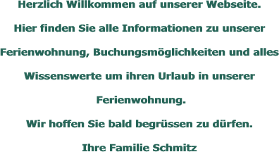 Herzlich Willkommen auf unserer Webseite.